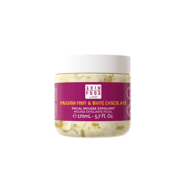 PASSION FRUIT & WHITE CHOCOLATE FACIAL MOUSSE EXFOLIANT